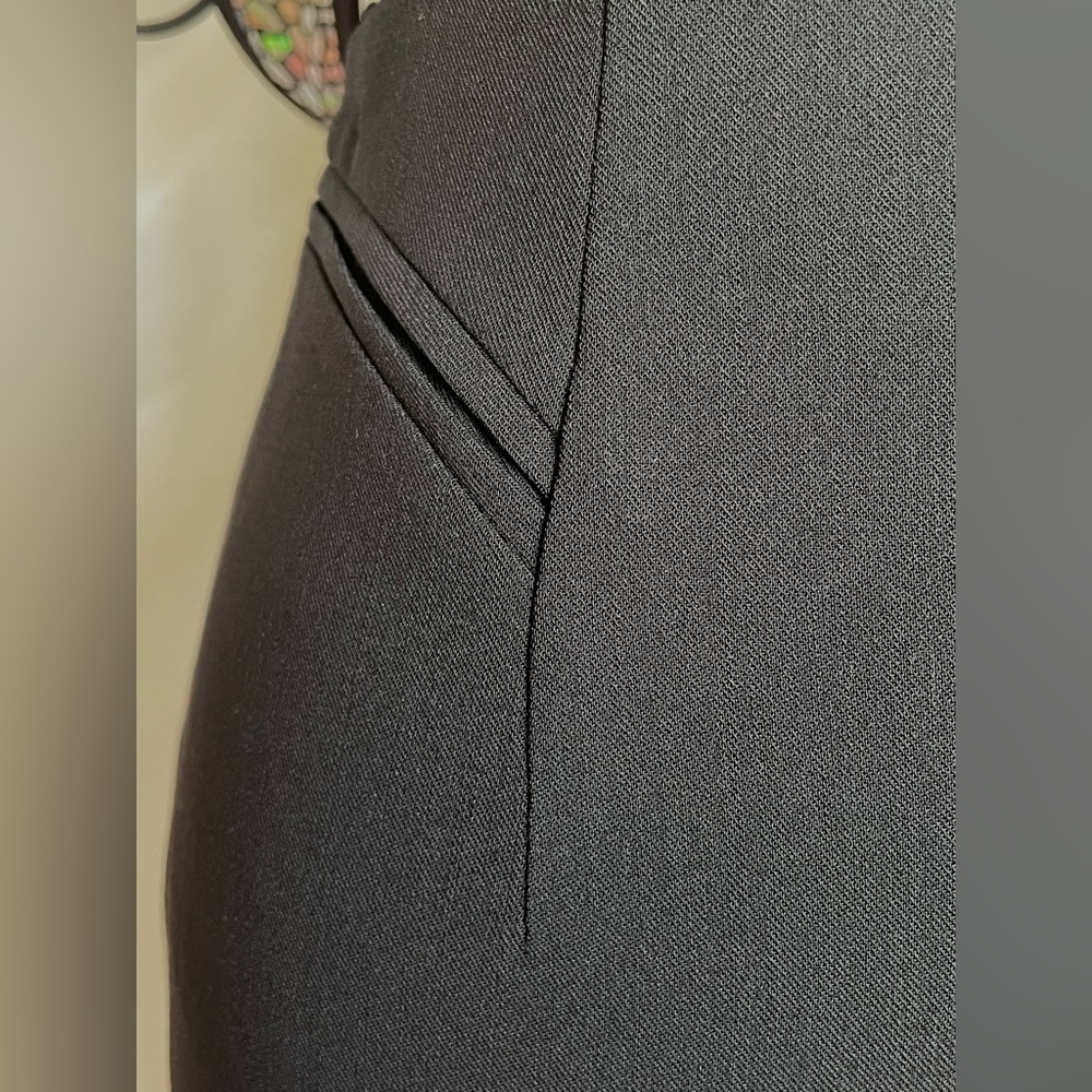 Escada Germany Thin Wool pencil long skirt side slit black size 34 EU / 2 US - Picture 6 of 15